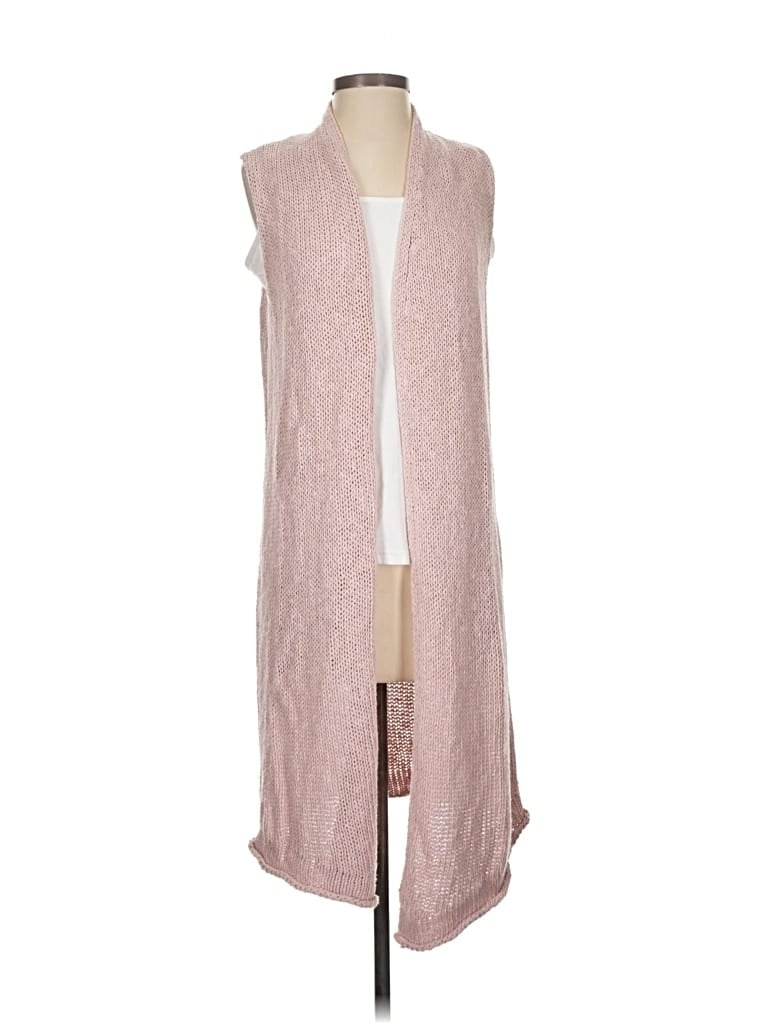 Pre-owned Chico's Cardigan Sweater In Pink