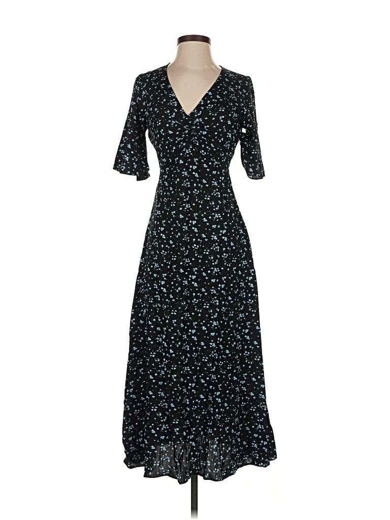 Pre-owned Mng Casual Dress In Black