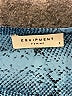 Equipment 100% Silk Snake Print Blue Long Sleeve Silk Top Size S - photo 7