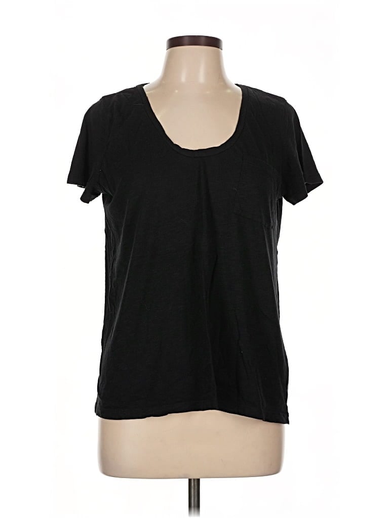 Pre-owned Caslon Short Sleeve T-shirt In Black