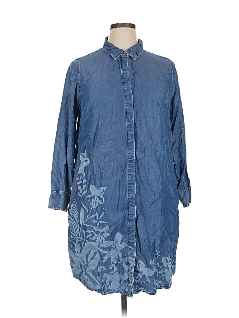 Pre-owned Soft Surroundings Casual Dress In Blue