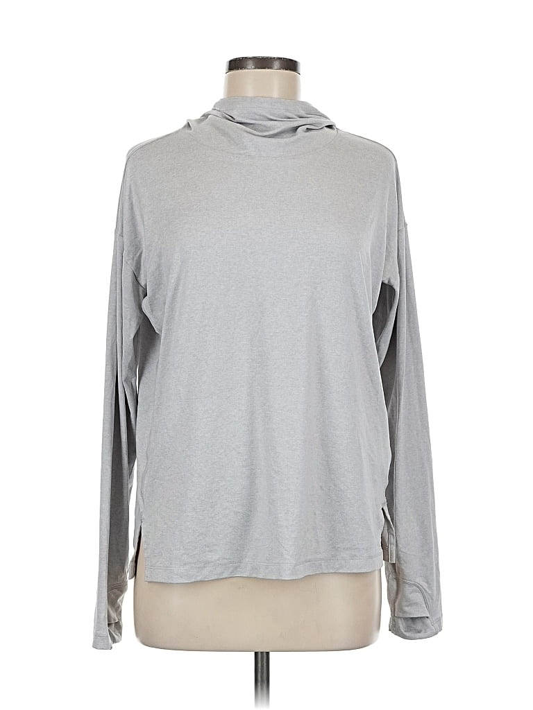Pre-owned Athleta Turtleneck Sweater In Silver