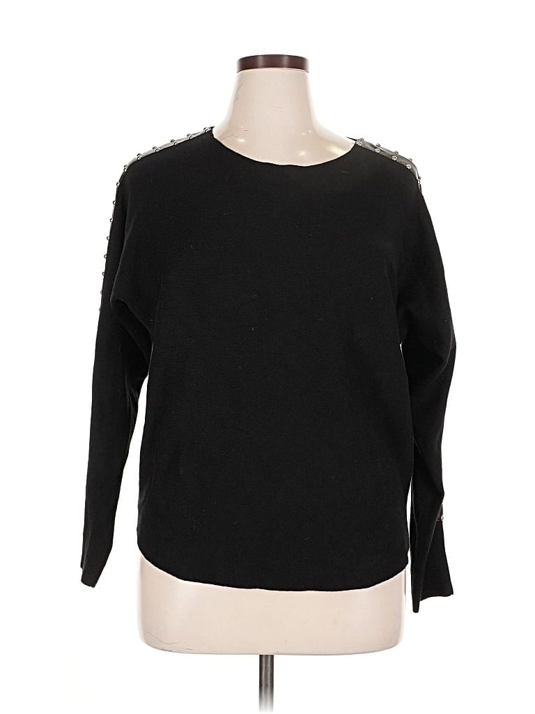 Pre-owned Sioni Pullover Sweater In Black