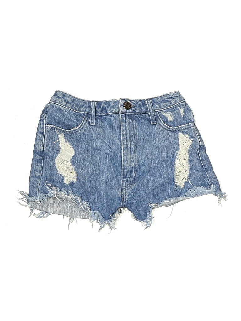 Pre-owned Show Me Your Mumu Denim Shorts In Blue