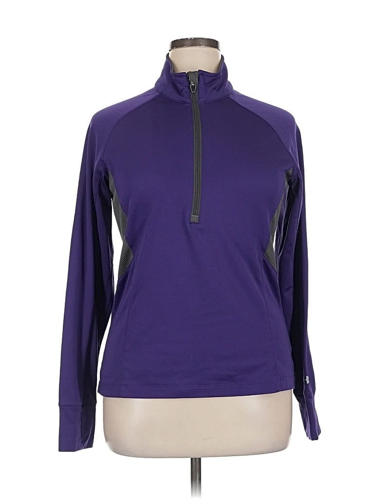 Pre-owned Under Armour Fleece Jacket In Purple