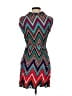Red Camel Chevron-herringbone Teal Cocktail Dress Size S - photo 2