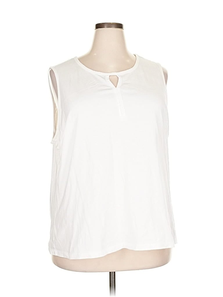 Pre-owned Coral Bay Sleeveless T-shirt In White