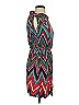 Red Camel Chevron-herringbone Teal Cocktail Dress Size S - photo 4