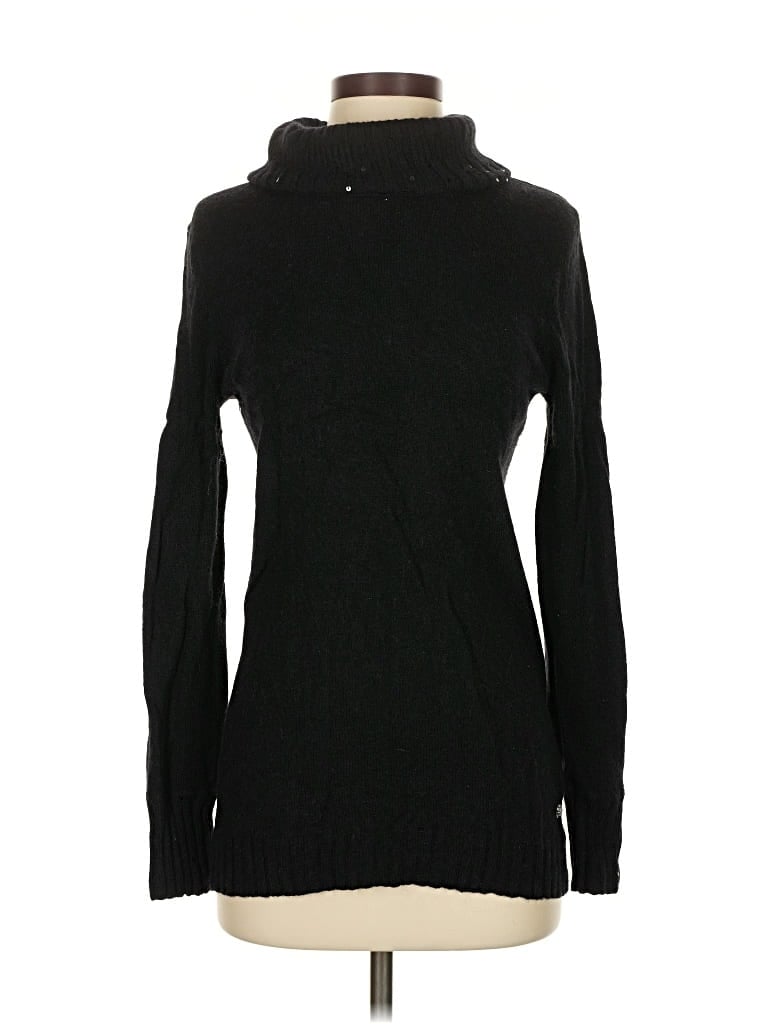 Pre-owned Escada Sport Turtleneck Sweater In Black