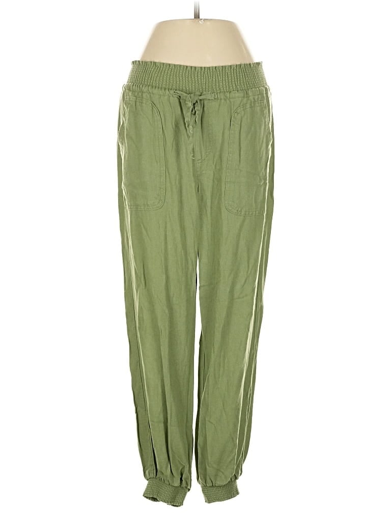 Pre-owned Love Tree Linen Pants In Green
