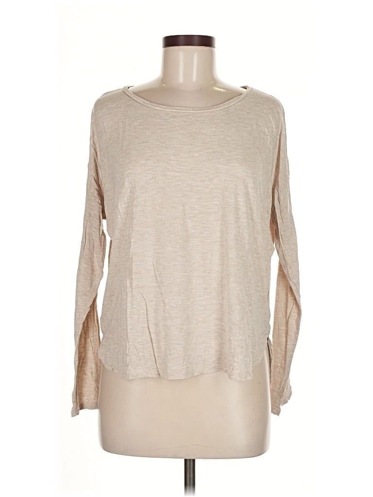 Pre-owned Gap Long Sleeve T-shirt In Brown