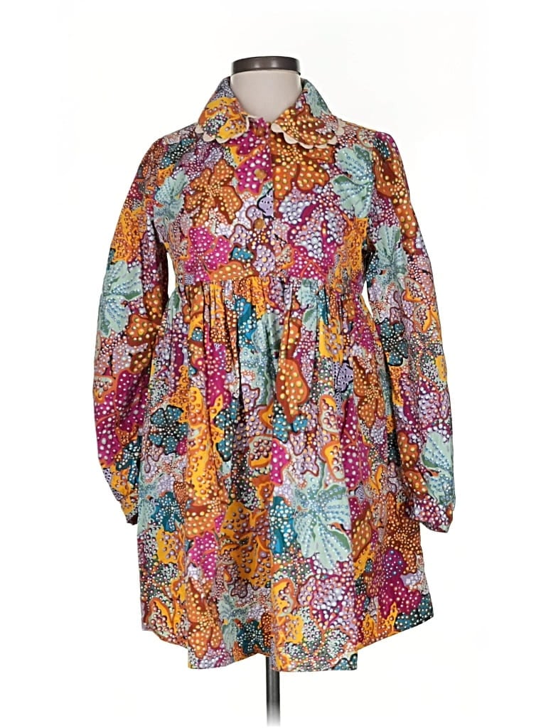 Pre-owned Kika Vargas Casual Dress In Orange