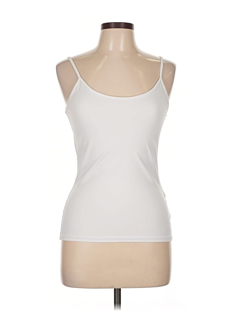 Pre-owned Zara Tank Top Ivory Strapless Neckline Tops In White