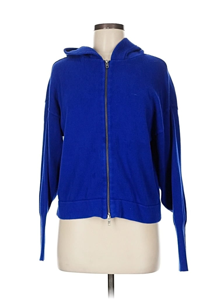Pre-owned Cabi Zip Up Hoodie In Blue