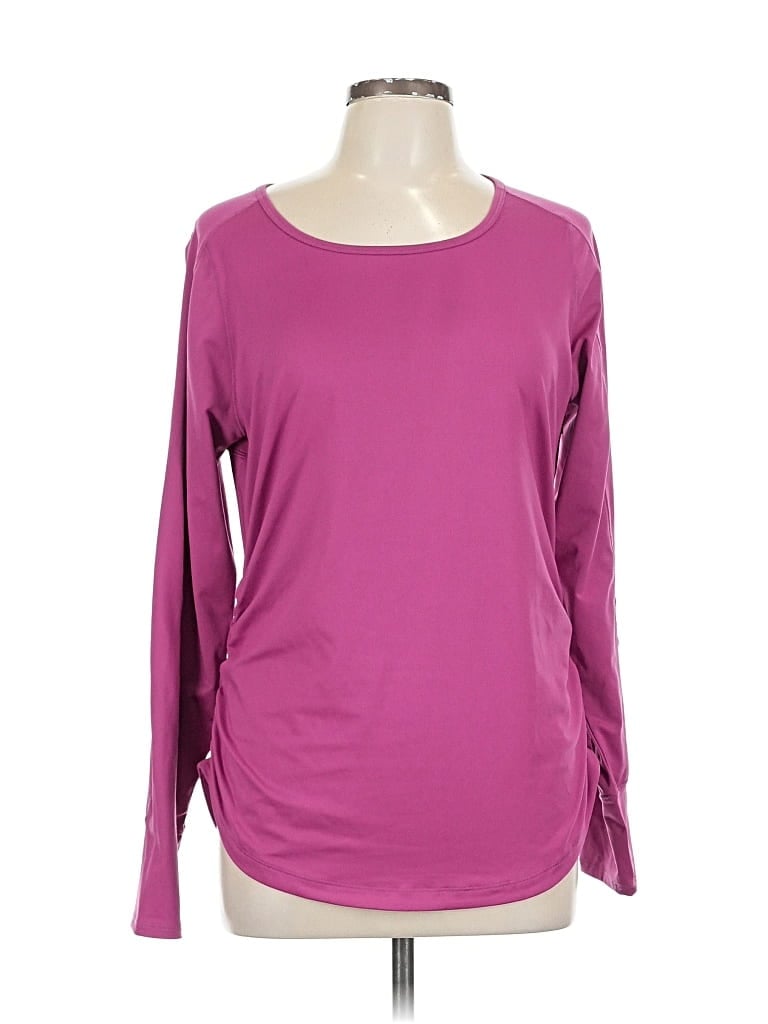 Pre-owned Calia By Carrie Underwood Long Sleeve T-shirt In Purple