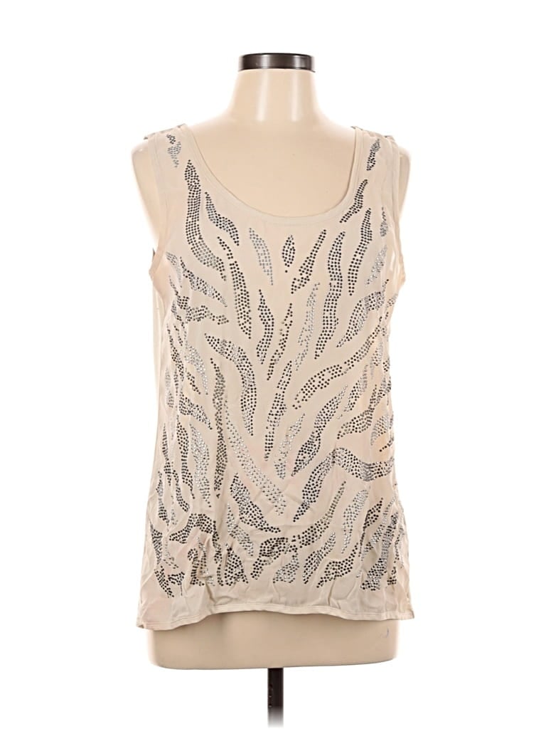 Pre-owned Studio Y Sleeveless Blouse In Brown