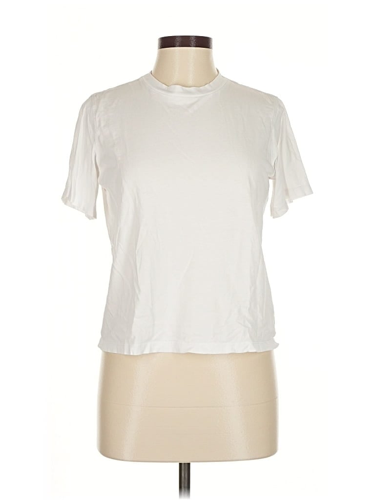 Pre-owned Stockholm Atelier & Other Stories Short Sleeve Turtleneck In White