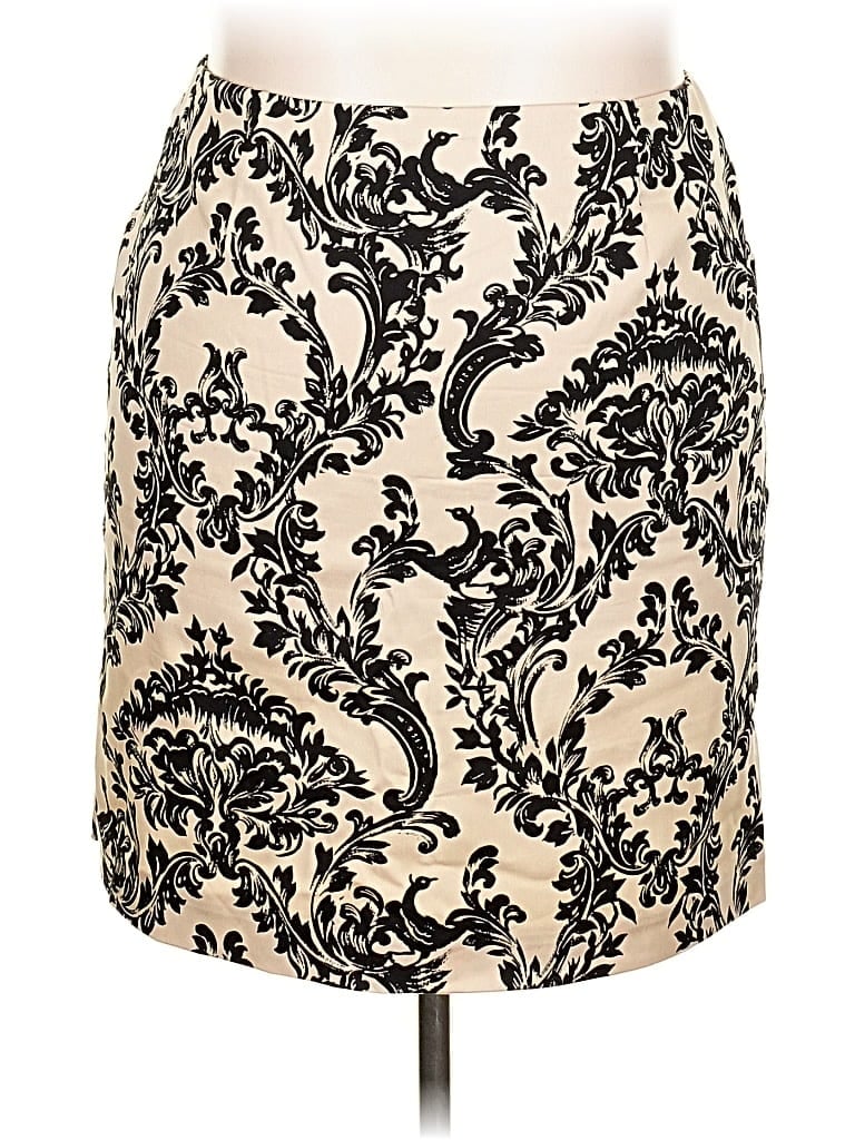 Pre-owned Talbots Formal Skirt In White