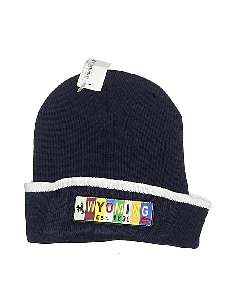 Pre-owned Cameo Beanie Hat In Blue
