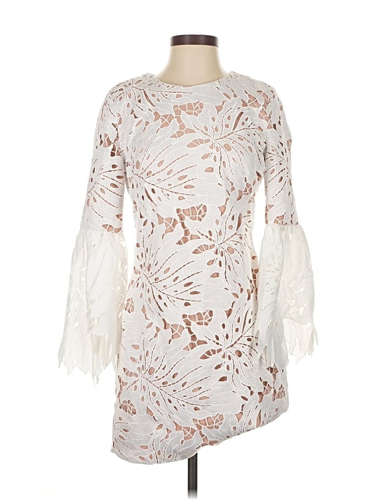 Pre-owned Dress The Population Cocktail Dress In White