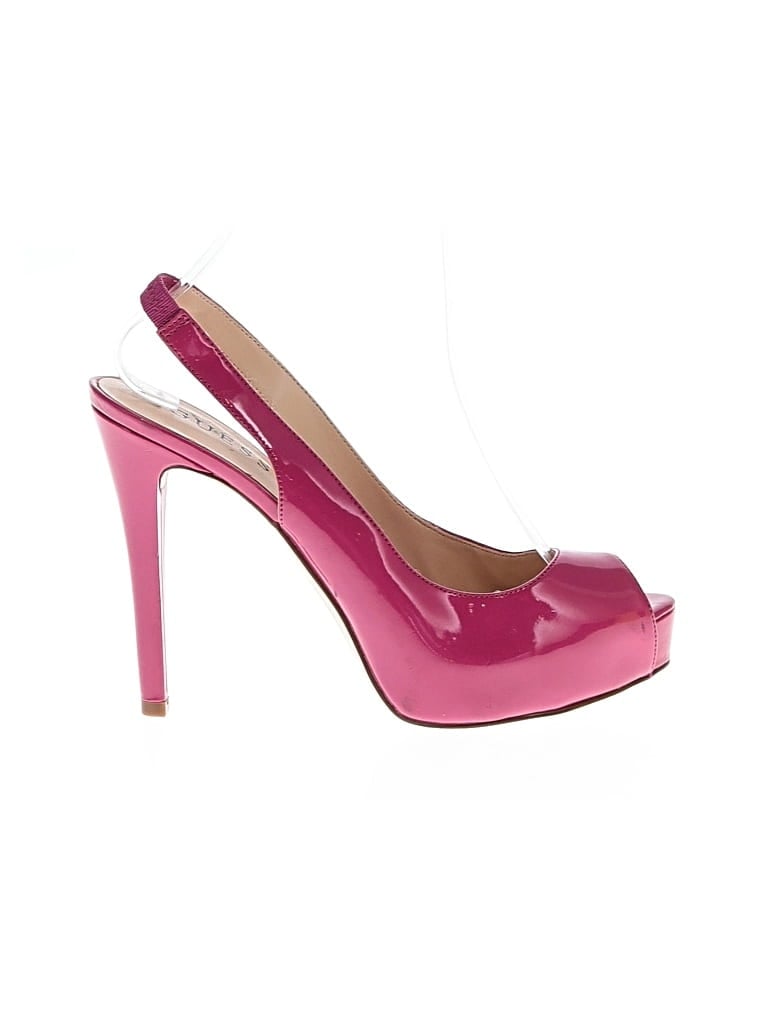 Pre-owned Guess Heels In Pink