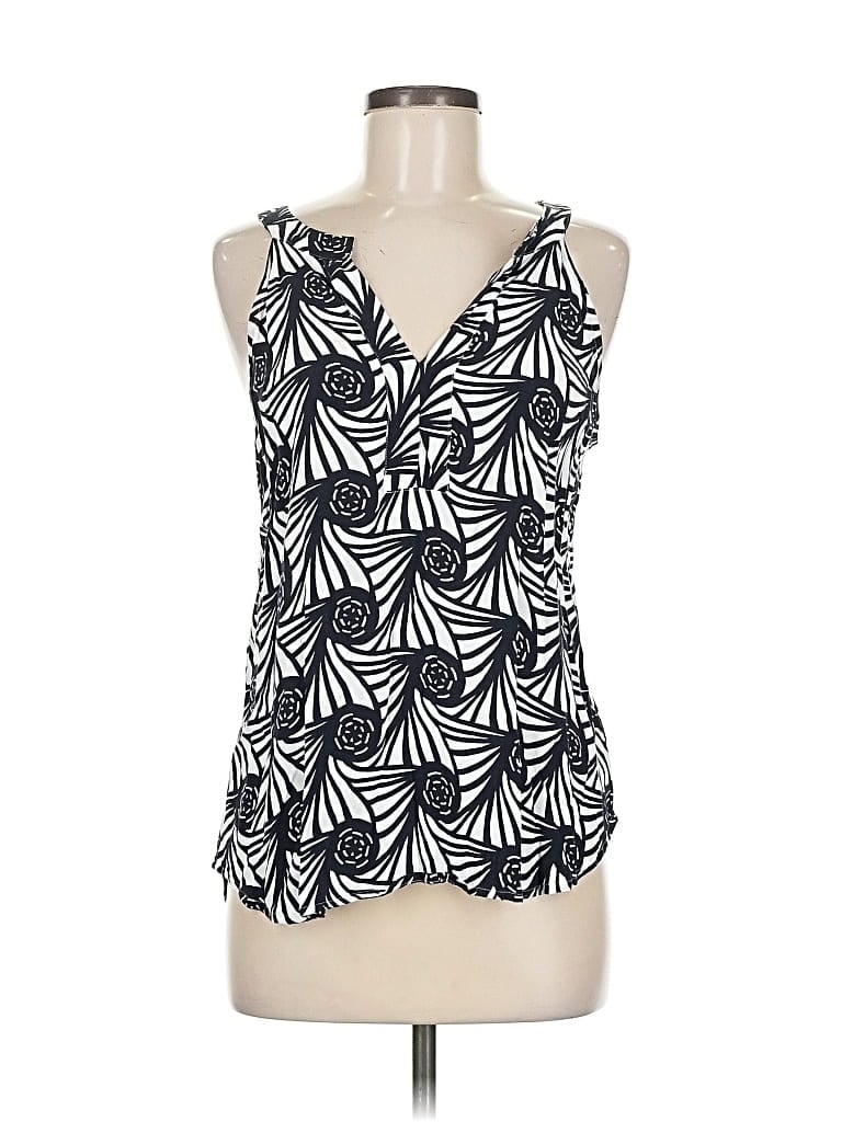 Pre-owned Ann Taylor Factory Sleeveless Blouse In Black