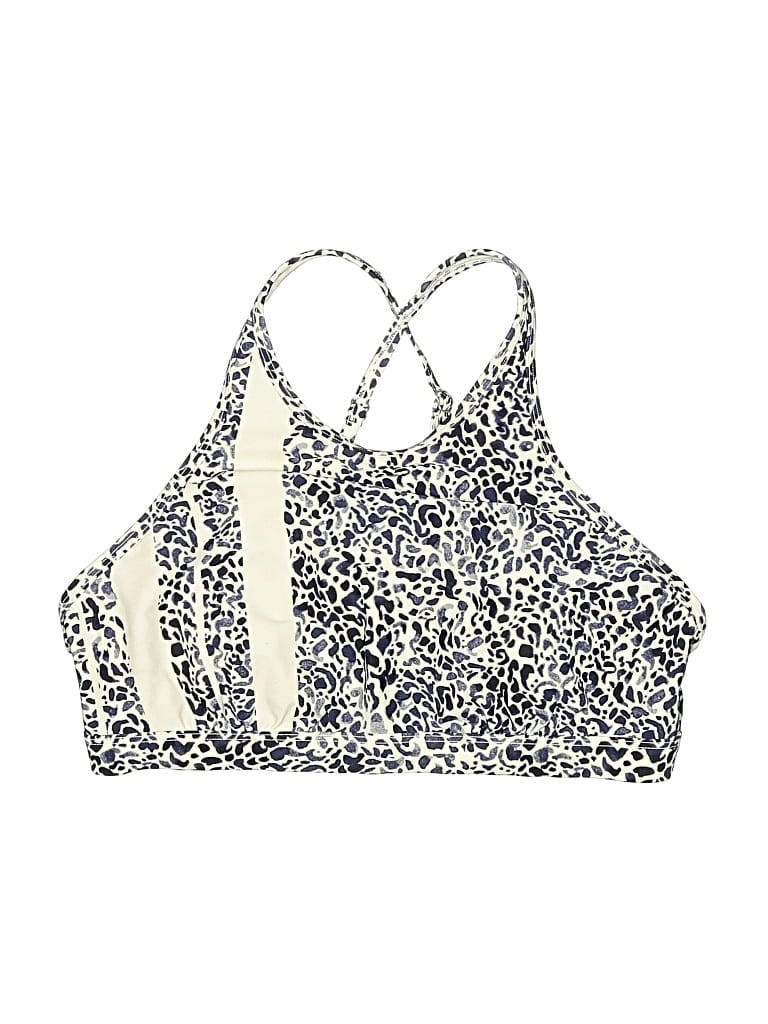 Pre-owned Athleta Swimsuit Top Ivory Swimwear In White