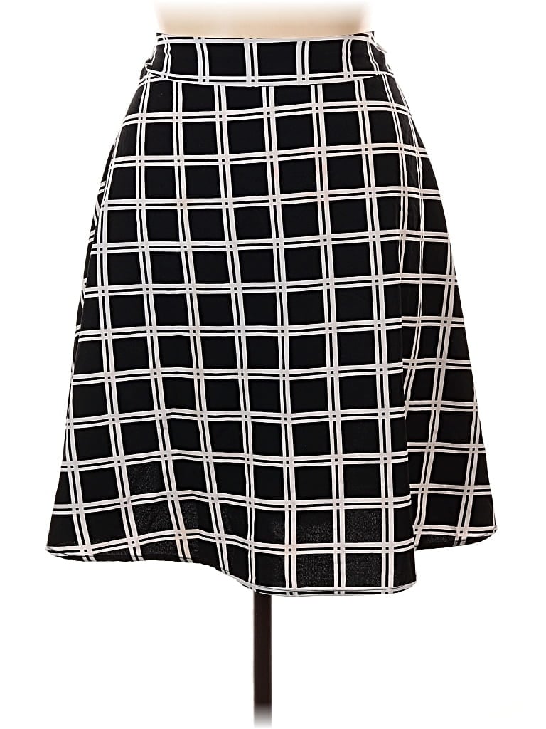 Pre-owned Shein Curve Formal Skirt In Black