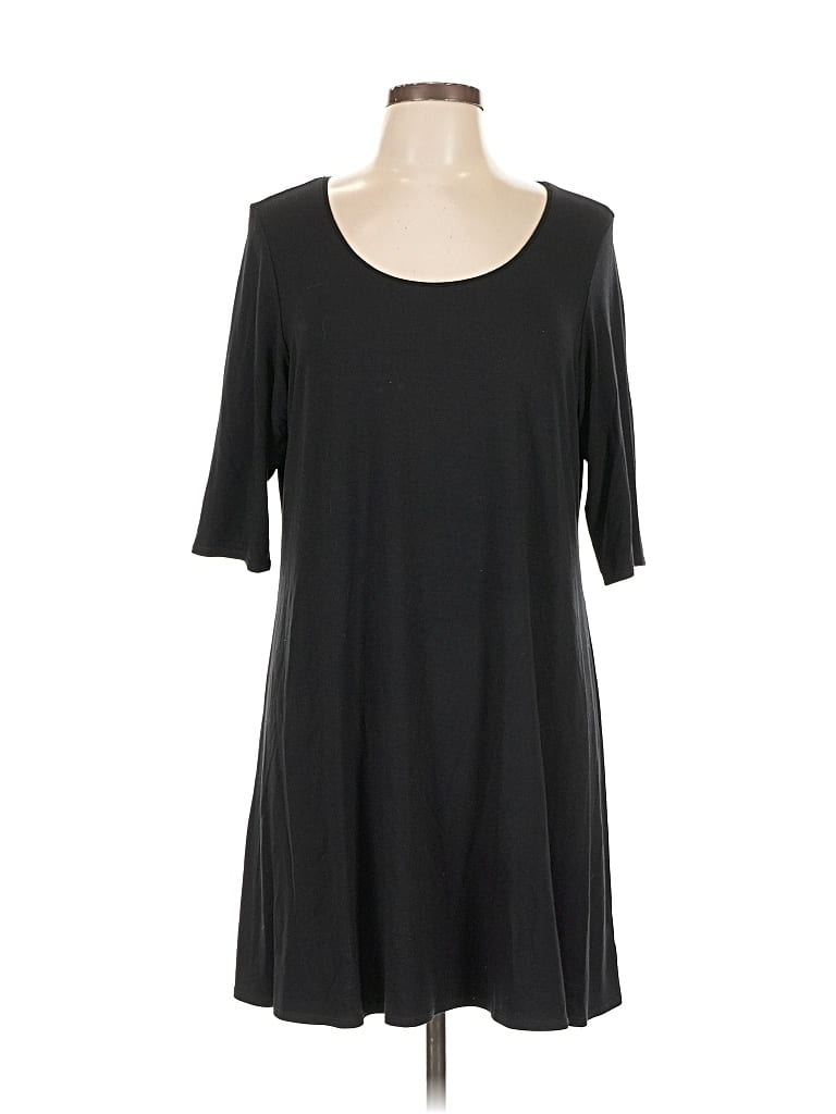 Pre-owned Eileen Fisher Casual Dress In Black