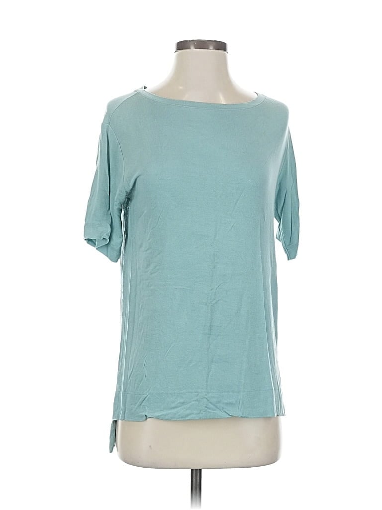 Pre-owned Rachel Zoe Short Sleeve T-shirt In Blue