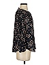 Ann Taylor 100% Polyester Black Long Sleeve Blouse Size XS - photo 4