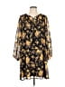 Laurel Grey 100% Polyester Yellow Casual Dress Size L - photo 1