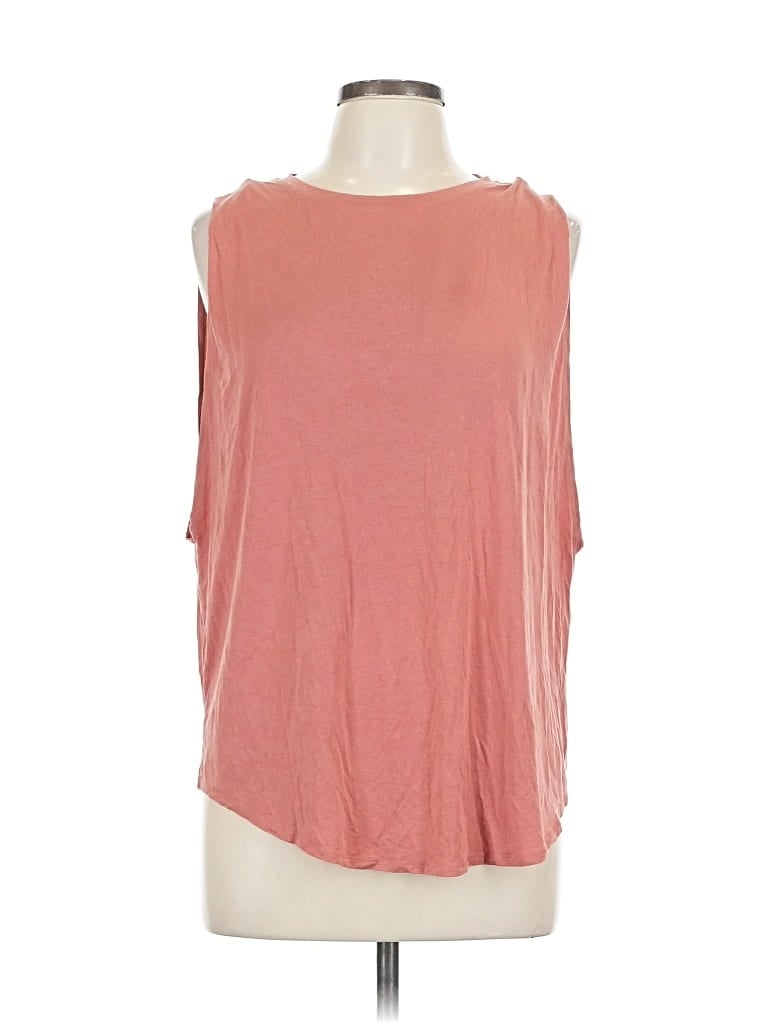 Pre-owned Lululemon Athletica Sleeveless T-shirt In Orange