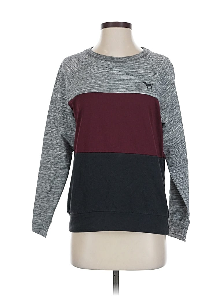 Pre-owned Victoria's Secret Pink Sweatshirt In Burgundy