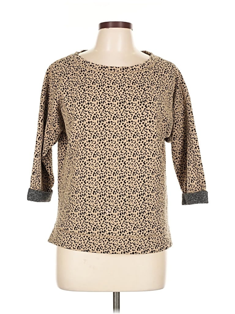 Pre-owned Maison Jules Pullover Sweater In Brown