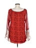 Paterson 100% Polyester Red Long Sleeve Blouse Size M - photo 2