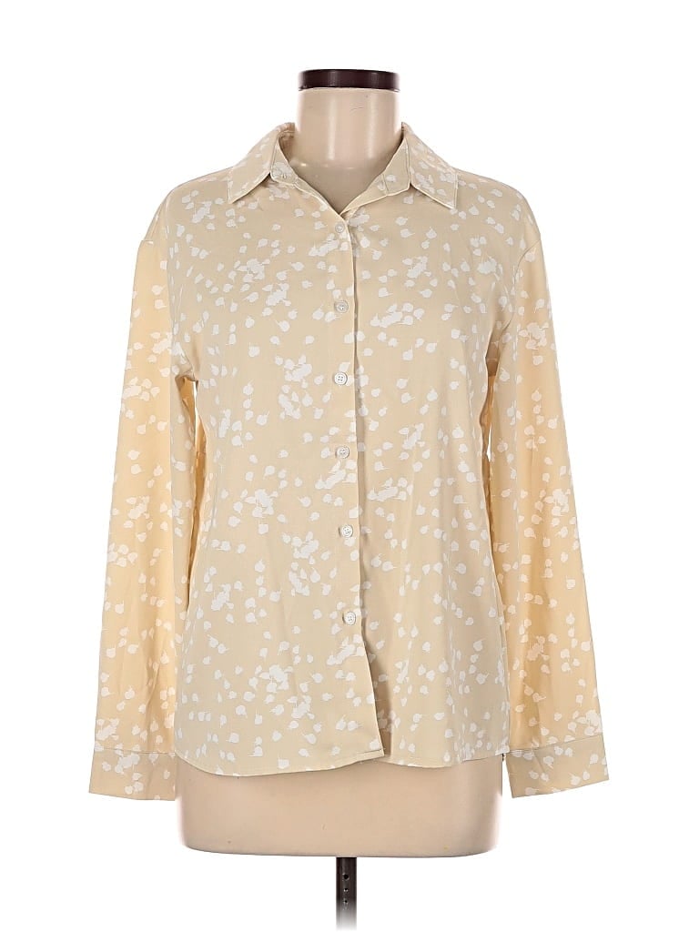 Pre-owned Dokotoo Long Sleeve Blouse In Brown