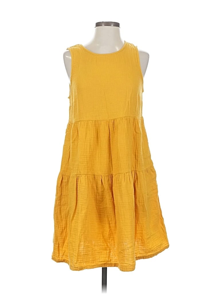 Pre-owned Universal Thread Casual Dress In Yellow