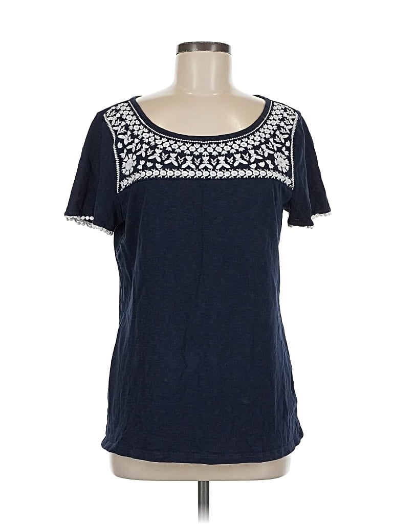 Pre-owned Talbots Short Sleeve T-shirt In Blue