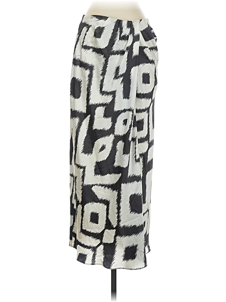 Pre-owned Banana Republic Silk Skirt In Silver