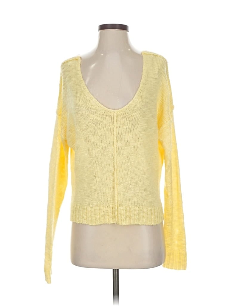 Pre-owned Hippie Rose Cardigan Sweater In Yellow