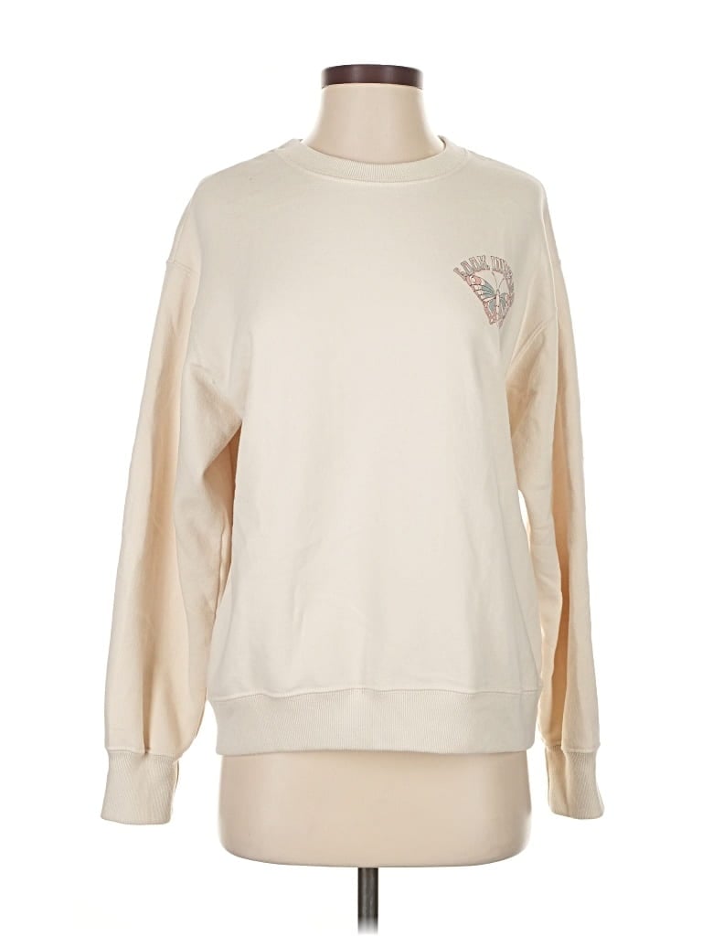 Pre-owned Hollister Sweatshirt In White