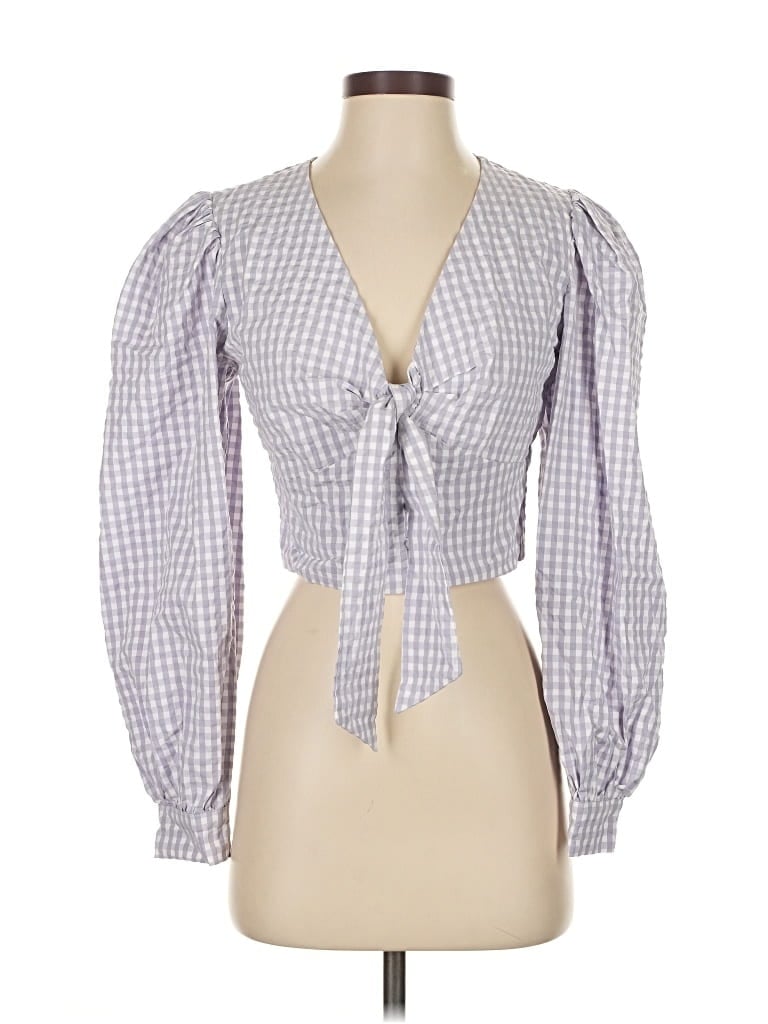 Pre-owned Maeve By Anthropologie 3/4 Sleeve Blouse In Purple