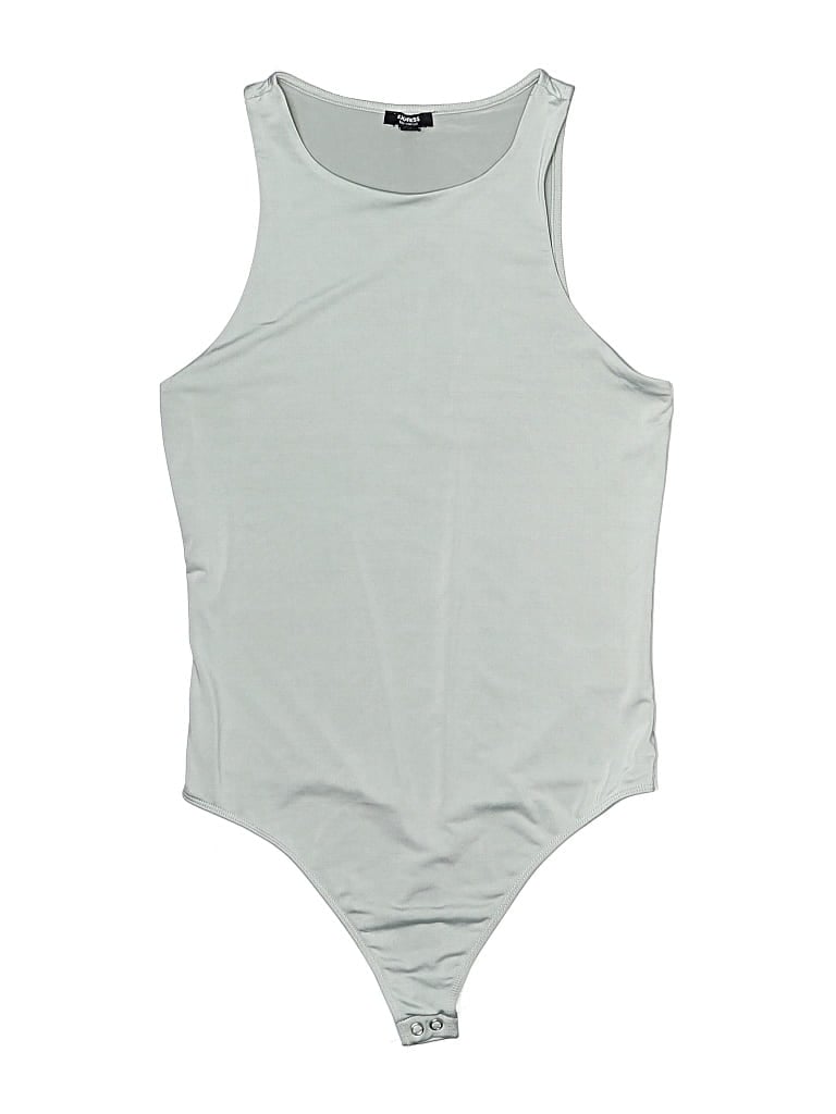 Pre-owned Express Bodysuit In Gray