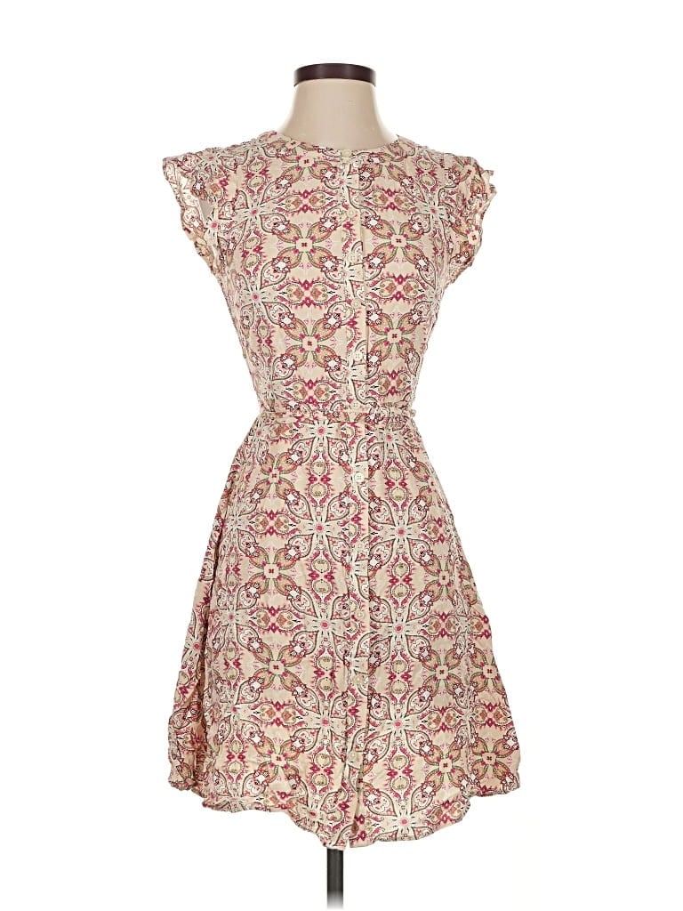 Pre-owned Ann Taylor Loft Outlet Cocktail Dress In White