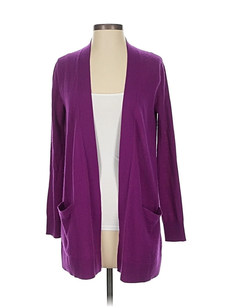 Pre-owned Neiman Marcus Cardigan Sweater In Purple