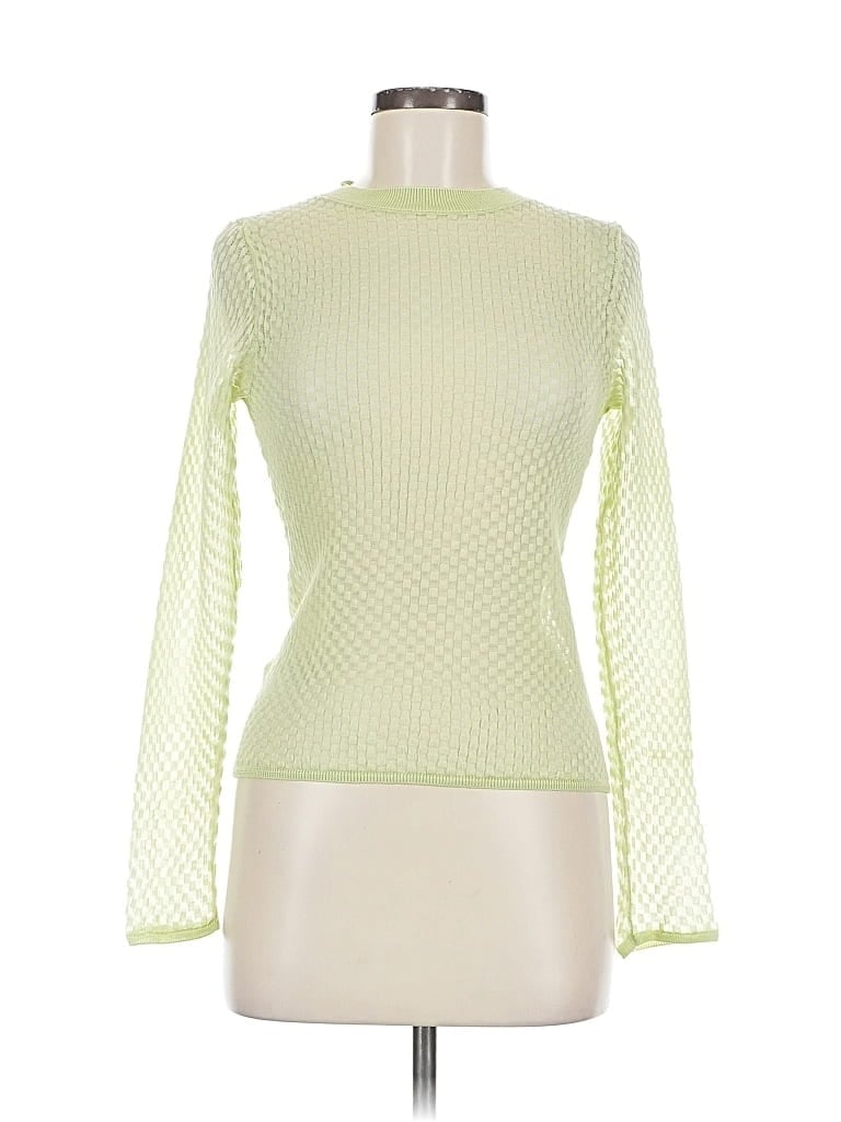 Pre-owned Mng Cardigan Sweater In Green