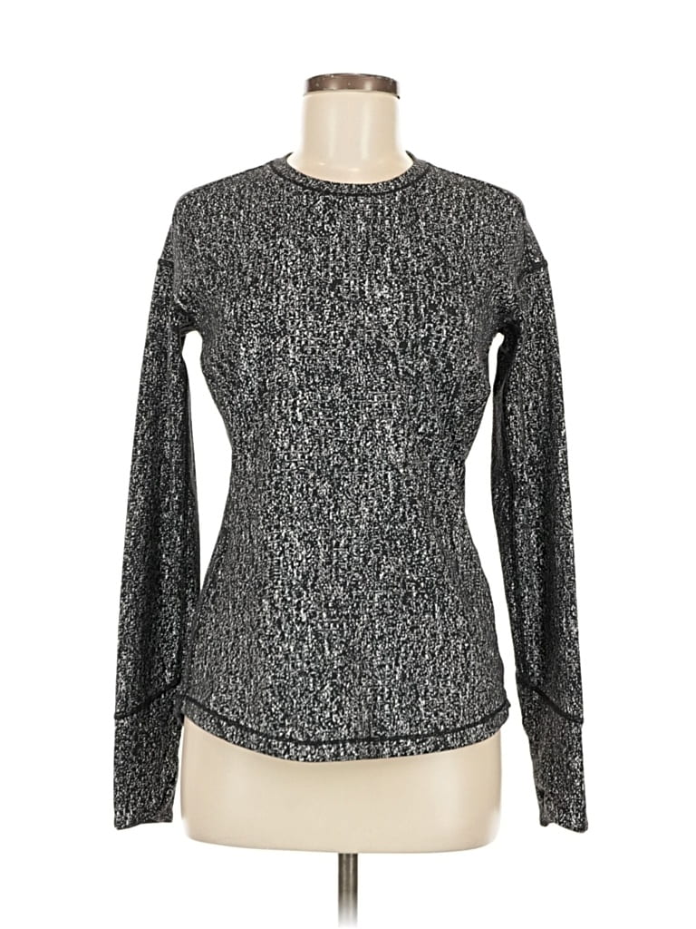 Pre-owned Lululemon Athletica Active T-shirt In Silver