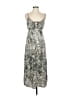 Express 100% Polyester Animal Print Silver Casual Dress Size M - photo 1
