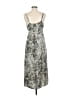 Express 100% Polyester Animal Print Silver Casual Dress Size M - photo 2